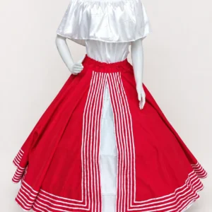 Conjunto Umbanda – Saia 7 Metros com Abertura Frontal e 7 Listas